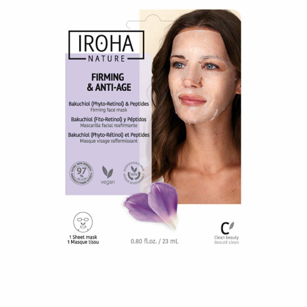 Iroha Gesichtsmaske Nature Firming y Anti-Age Backuchiol y Peptides Firming Face Mask 2
