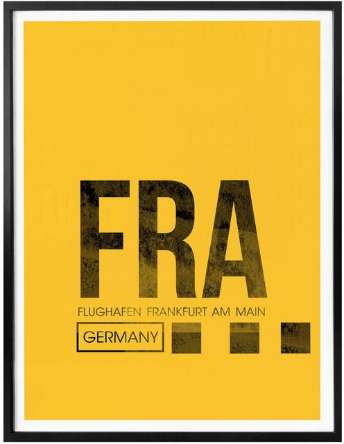 Wall-Art Poster »Wandbild FRA Flughafen Frankfurt«, Flughafen (1 Stück), Poster, Wandbild, Bild, Wandposter-Otto