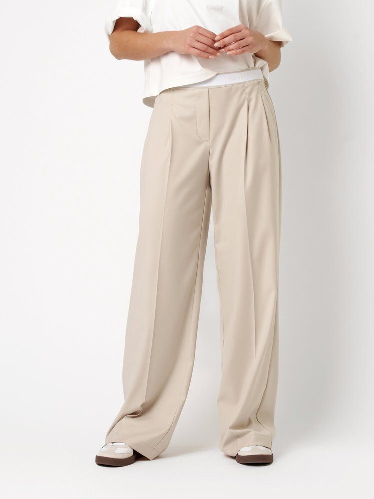 ROSNER Palazzohose Mara Wide (1-tlg) mit Gummibund und Bundfalten