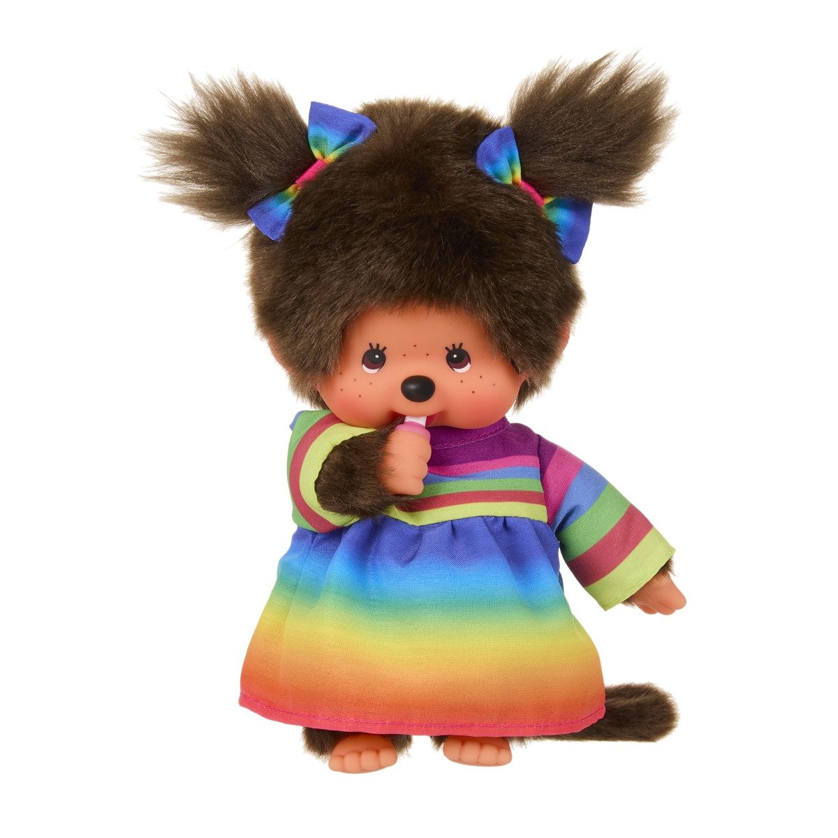 Sekiguchi Plüschfigur Monchhichi Plüschfigur Rainbow Dress Girl 20cm günstig online kaufen