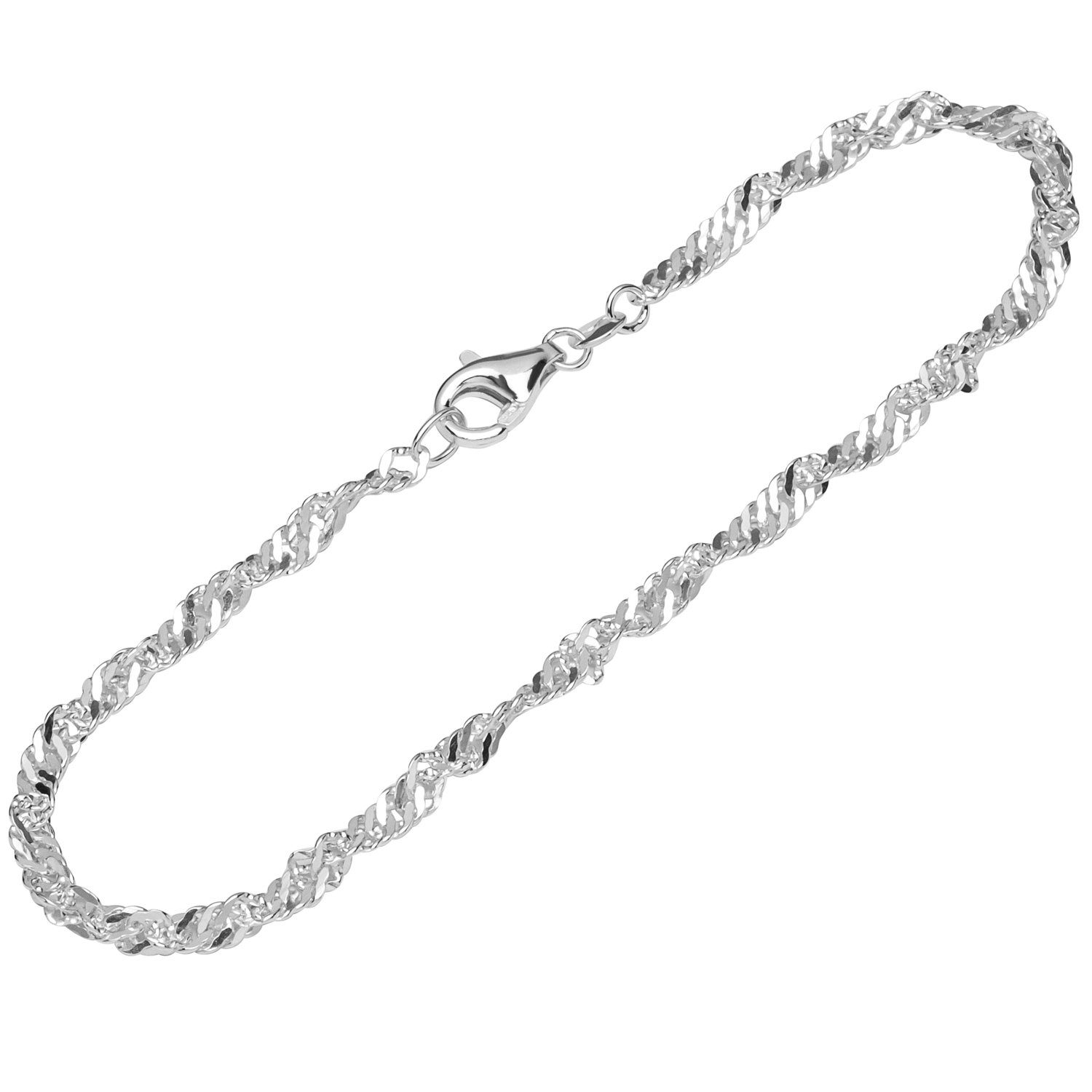 Armband Armband 925 Sterling Silber 19cm Singapur Kette Da