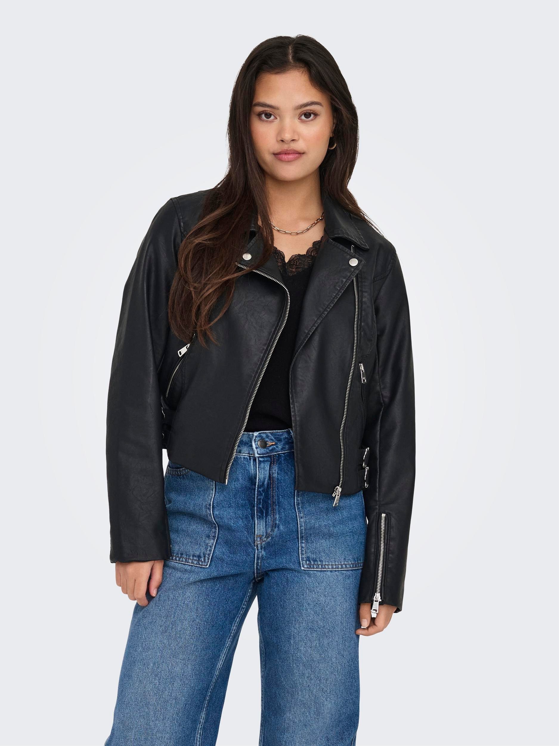ONLY Lederimitatjacke ONLALBA FAUX LEATHER BIKER günstig online kaufen