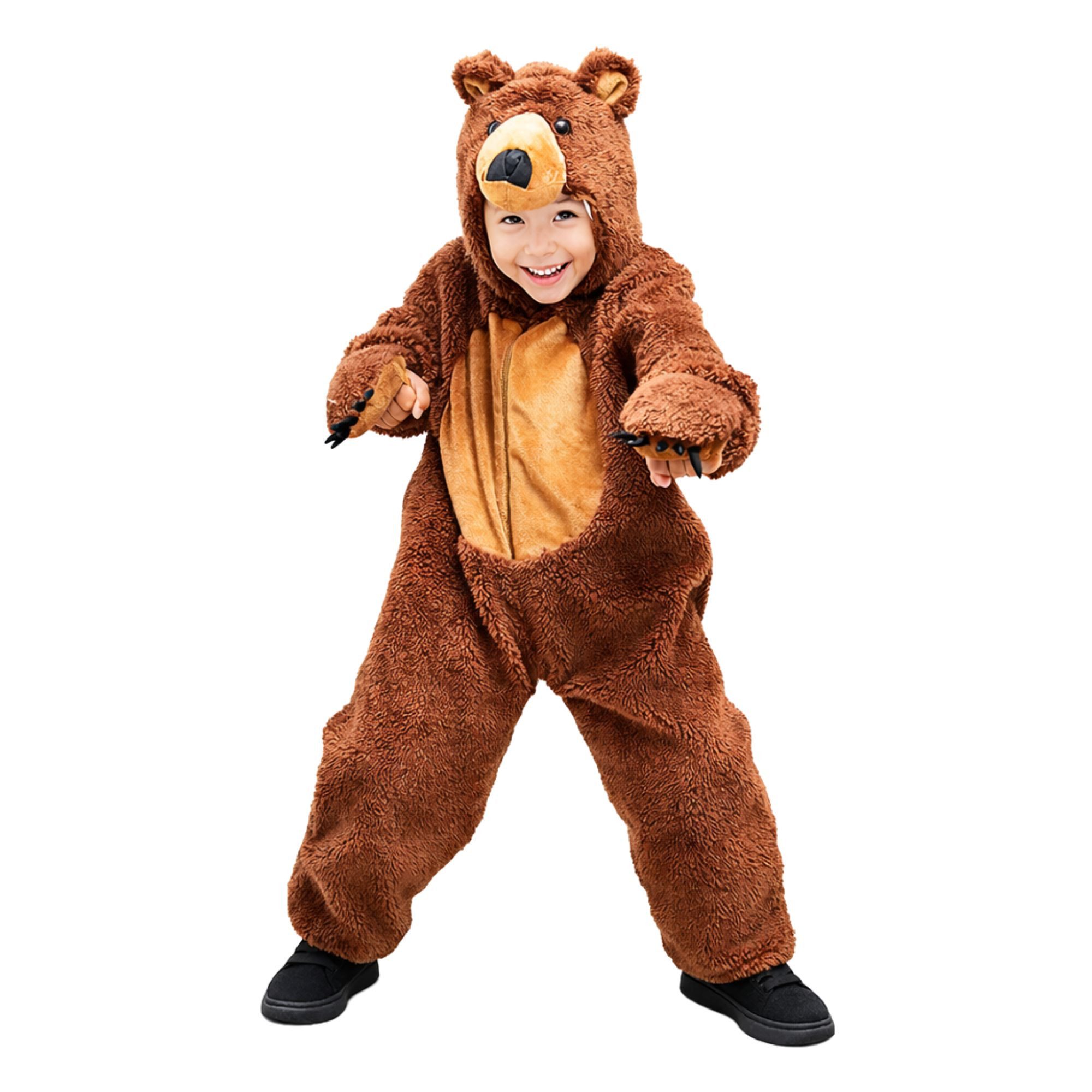 Ikumaal Kostüm Braunbär Kostüm-e, F67, Kind-er, Fasching Karneval Fasnacht - Größe: