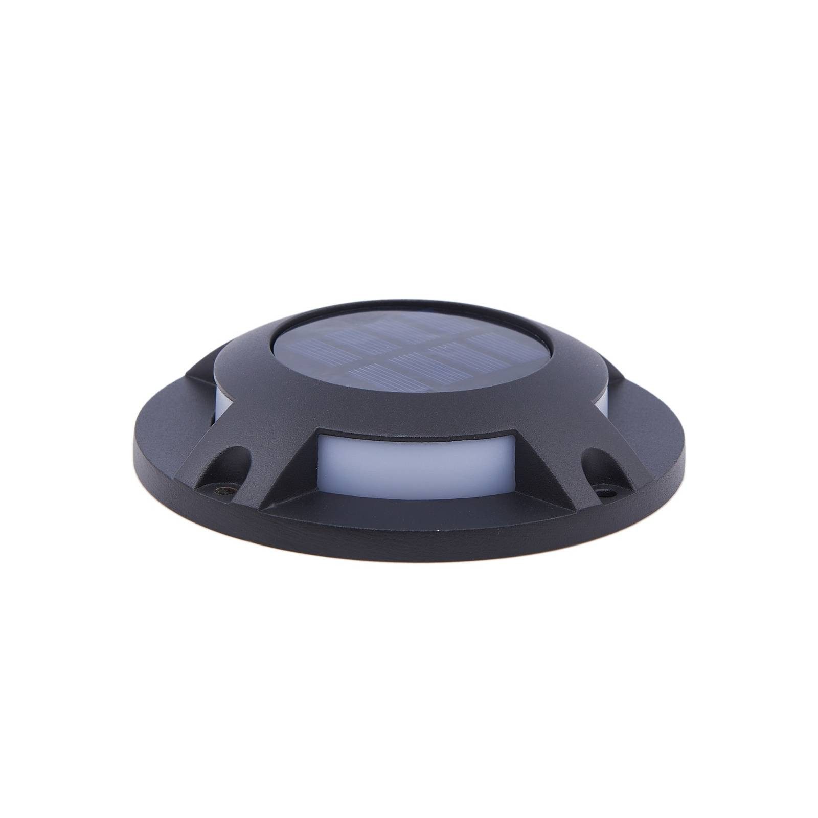 Prios Außen-Stehlampe Selius, LED, Metall, Schwarz tageslicht IP67, LED 0,036 W gesamt, tageslicht