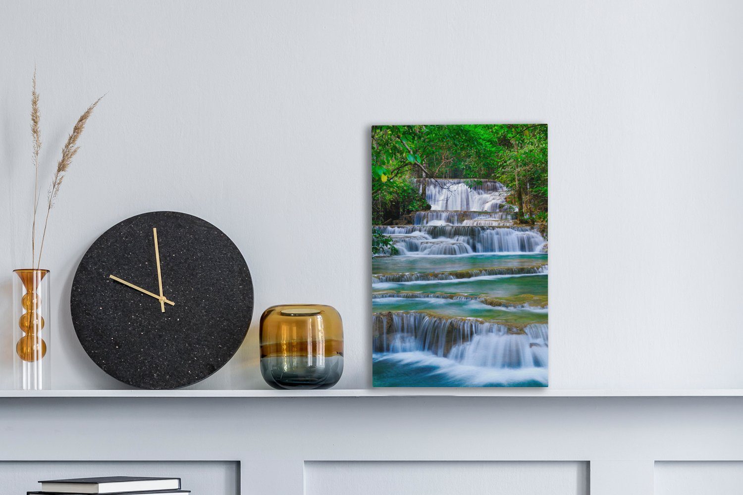 OneMillionCanvasses® Leinwandbild Wasserfall - Bäume - Natur - Dschungel, F günstig online kaufen