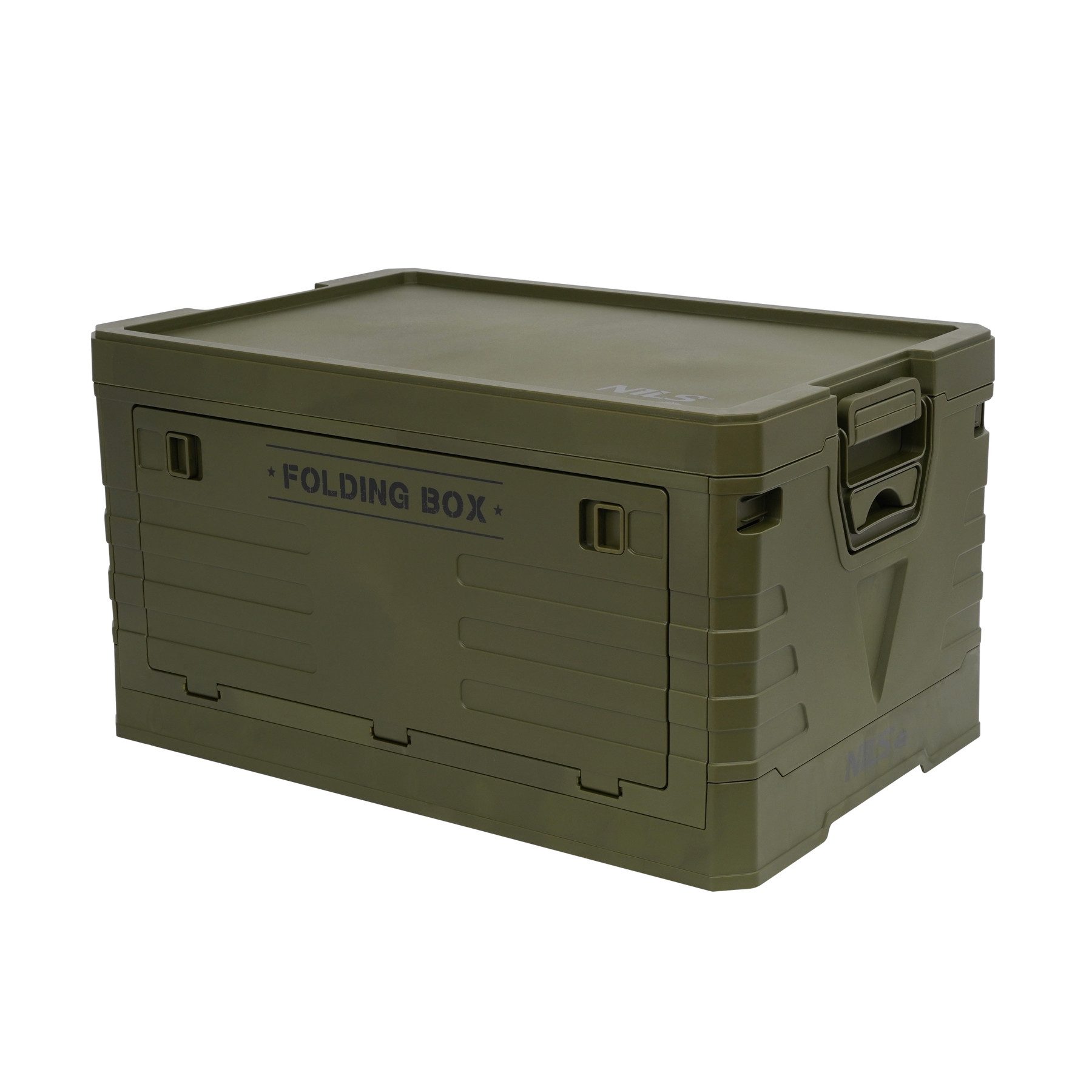 NILS CAMP Aufbewahrungsbox 2in1 Klappbare Kiste Camping Box grün Outdoor 50 günstig online kaufen