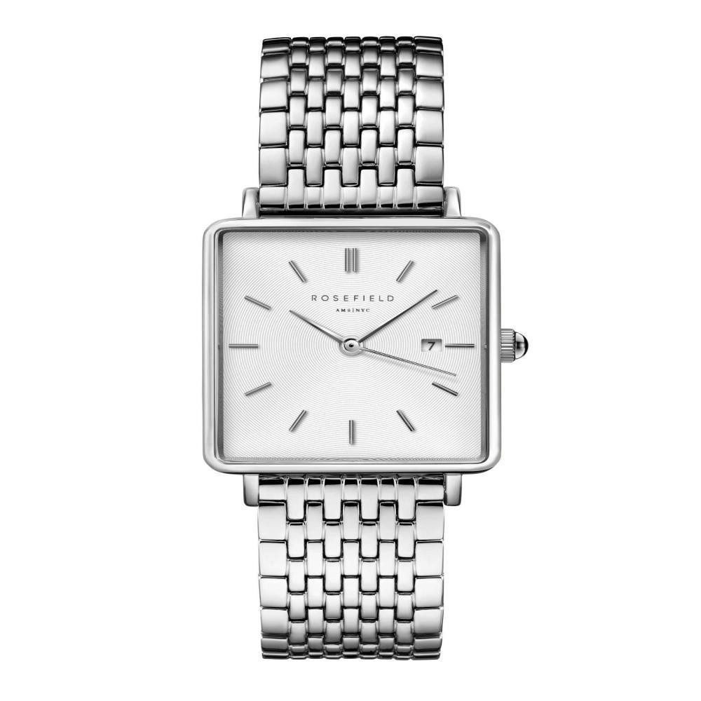 ROSEFIELD Quarzuhr ROSEFIELD Damenuhr Boxy Silber günstig online kaufen