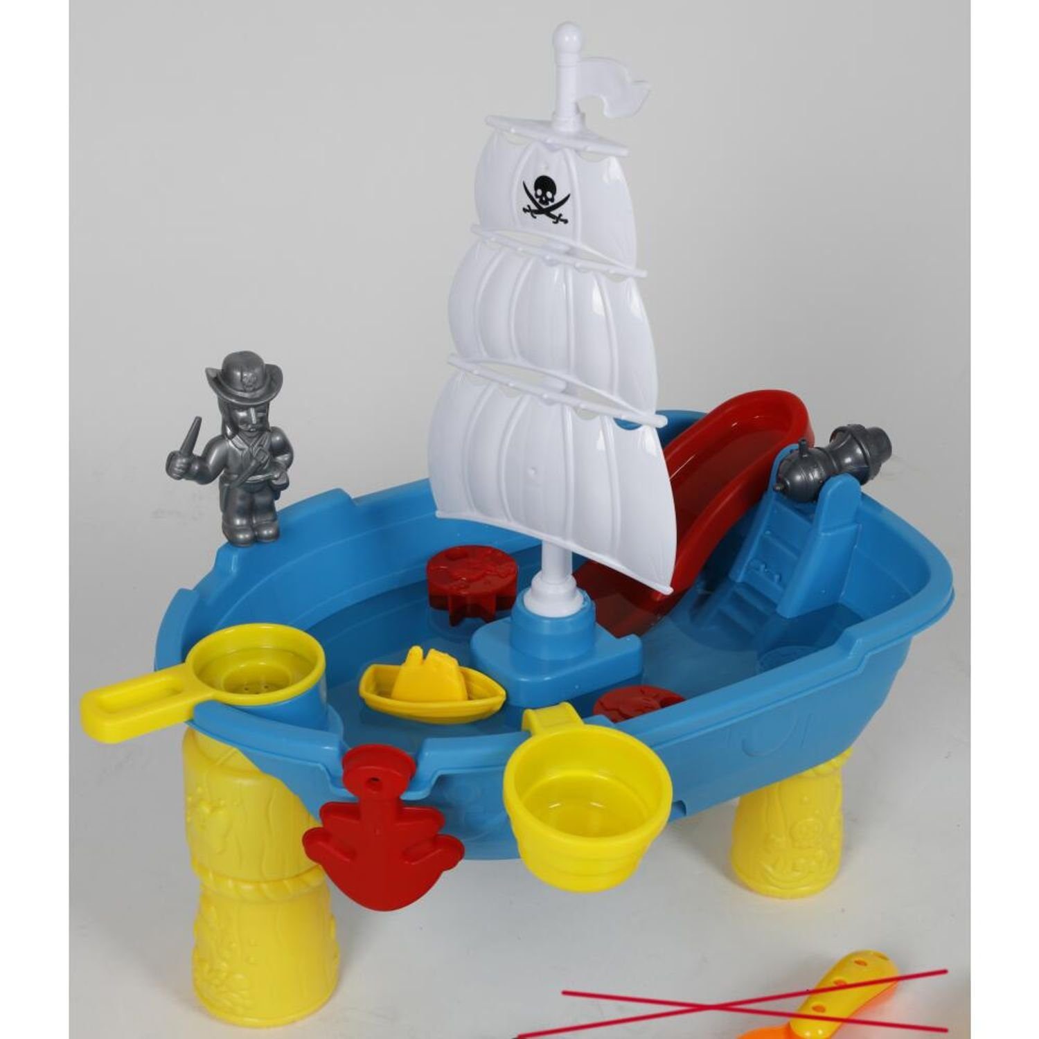 EDCO Gartentisch Förmchen Schaufel Harke Sandkasten Spielzeug Spieltisch Wasser Kinder