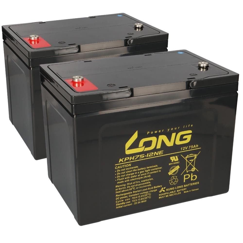 Kung Long Akku-Satz 24V 75Ah passend für Magic Mobility E-Rollstuhl Elektromobil-Akku