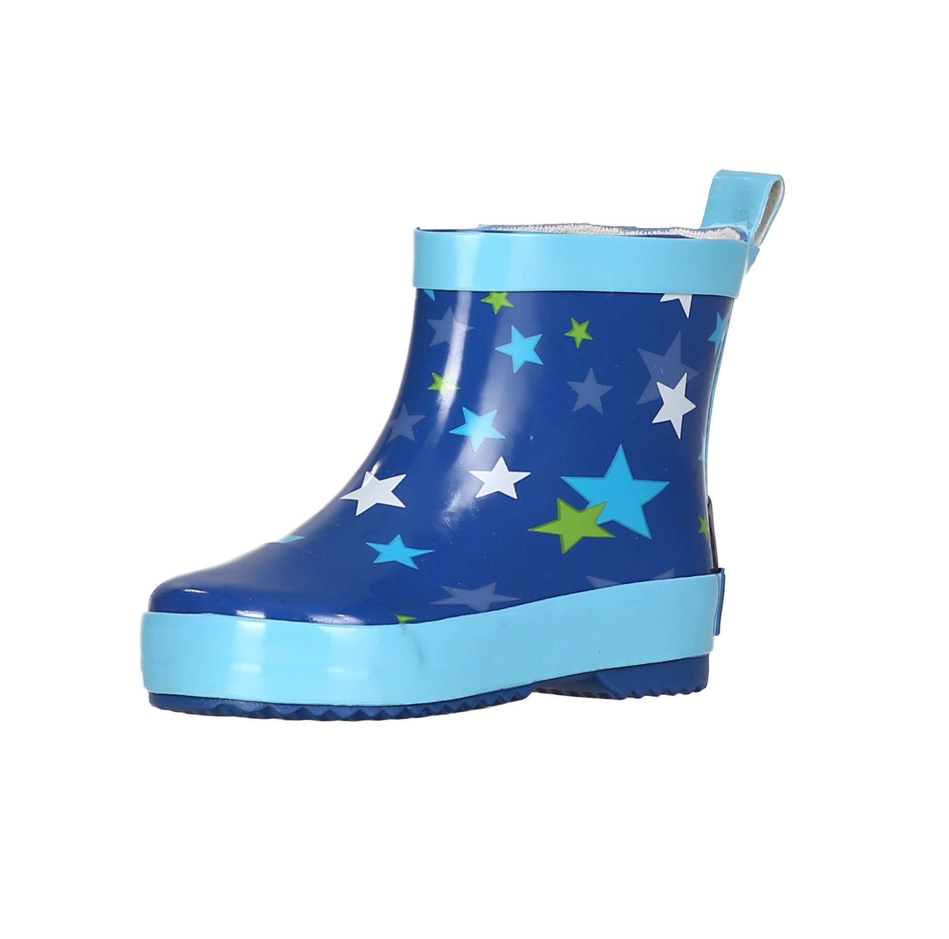 Playshoes Gummistiefel Halbschaft Gummistiefel Sterne Blau