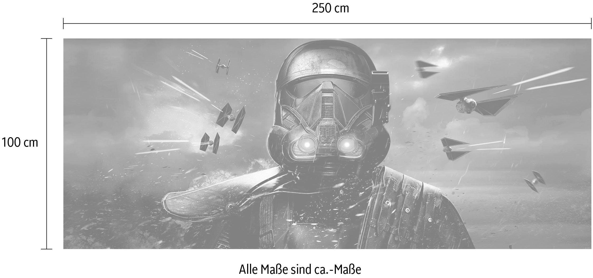 (1 x Wars Vliestapete, Höhe), Komar Vliestapete 100 St), (Breite cm Star Bahnbreite cm Deathtrooper, 250x100