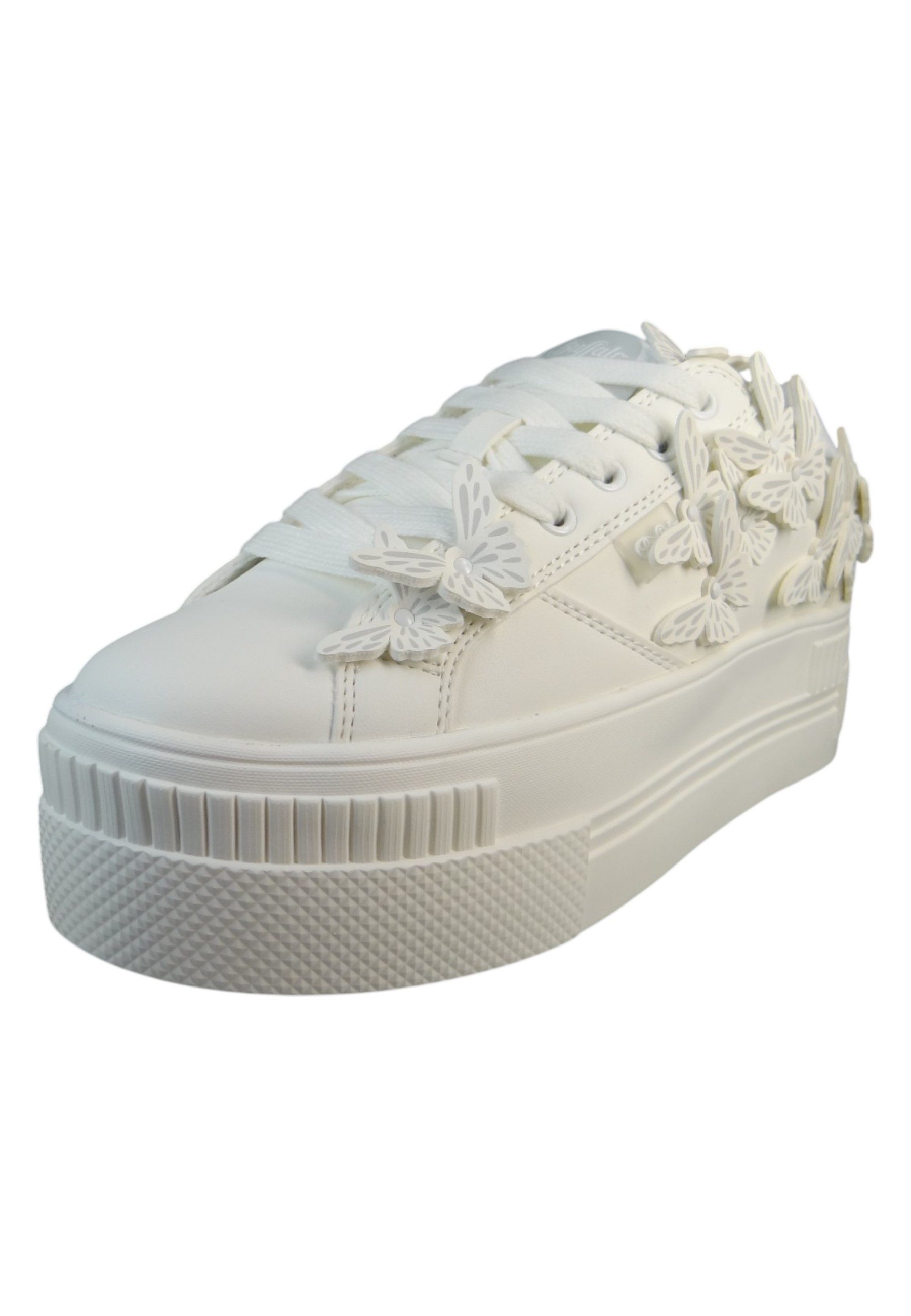 Buffalo 1636733 Paired Butterfly Low Top Hochzeit White Sneaker günstig online kaufen