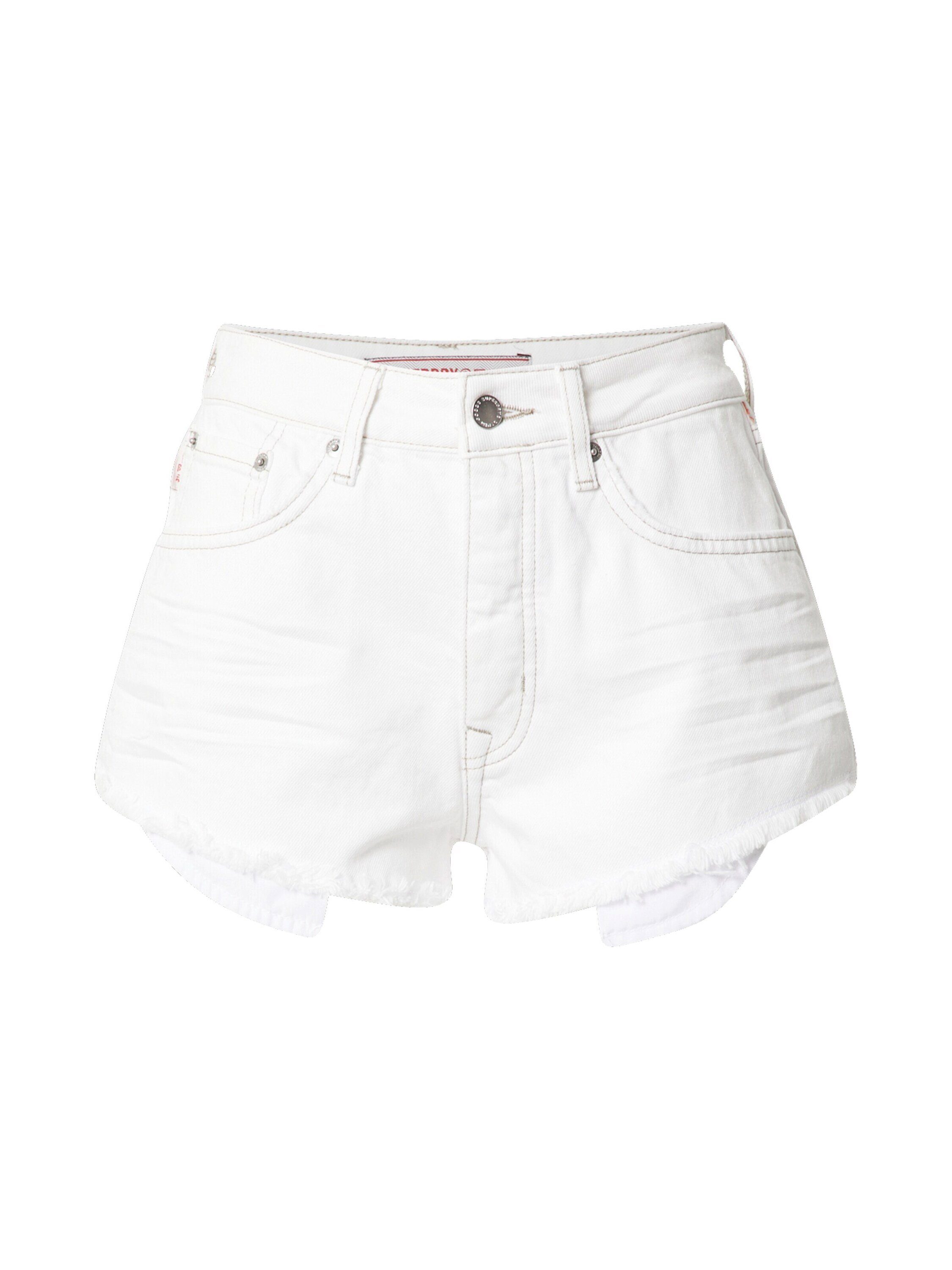 Superdry Jeansshorts (1-tlg) Fransen, Patches