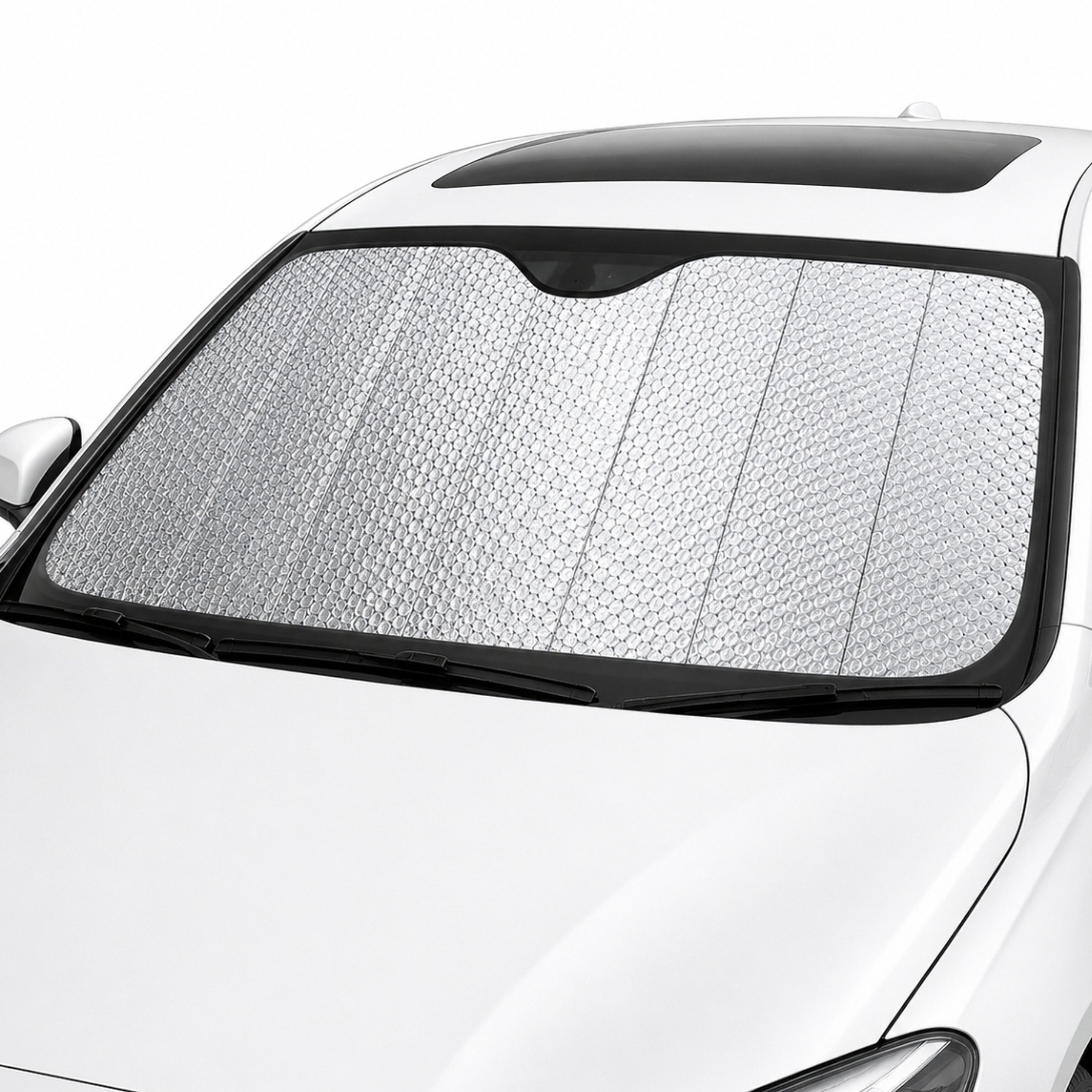 StellarLuma Autosonnenschutz Sonnenschutz Auto Frontscheibe Windschutzscheibe UV Schutz für Sommer, (Reflektierender UV Sonnenschutz), Reflektierend, faltbar und auch hitzeabweisend für die Frontscheibe.