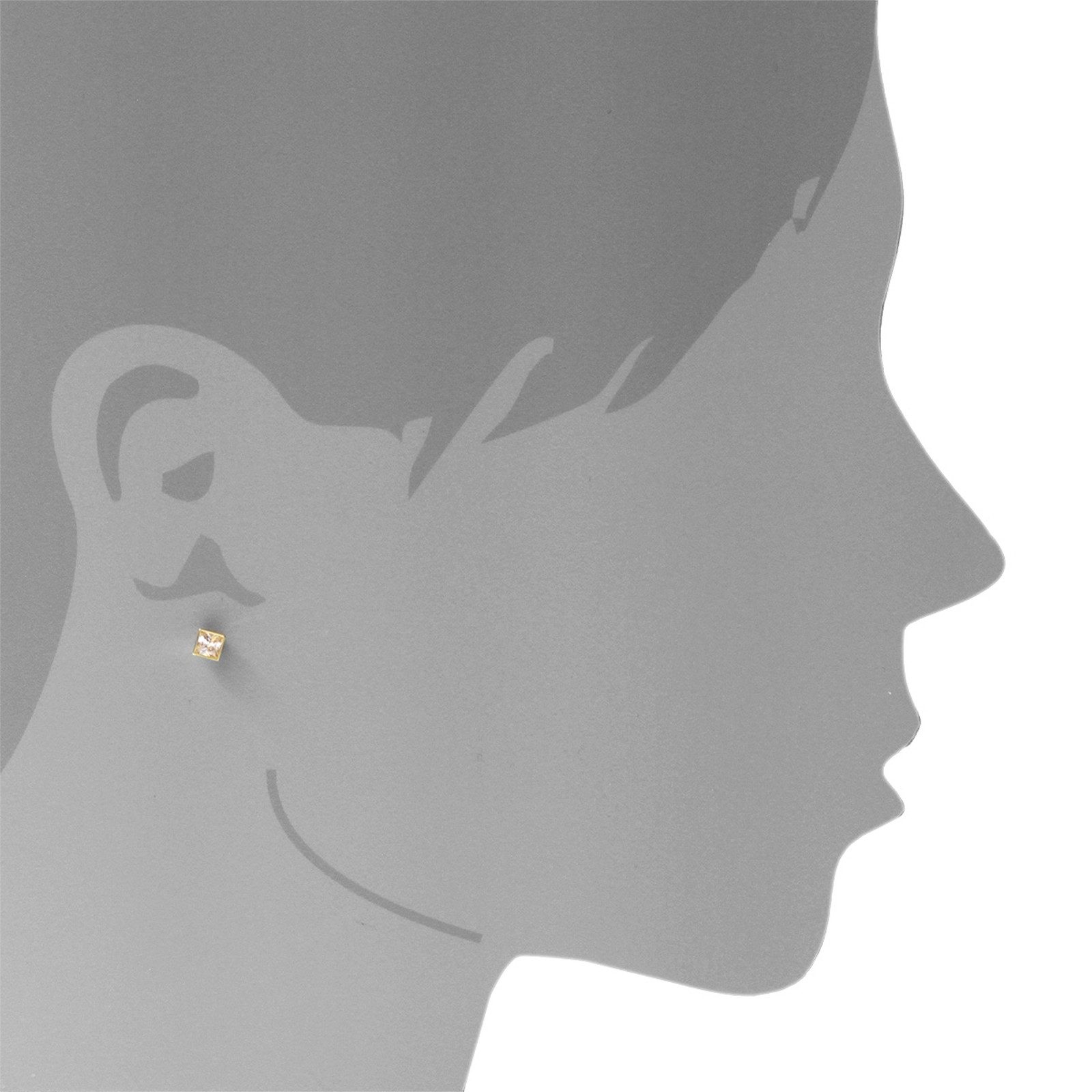 OSTSEE-SCHMUCK Paar Ohrstecker Ostsee-Schmuck Ohrstecker Anna 5x5 mm Ohrstecker Anna 5x5 mm (2-tlg)