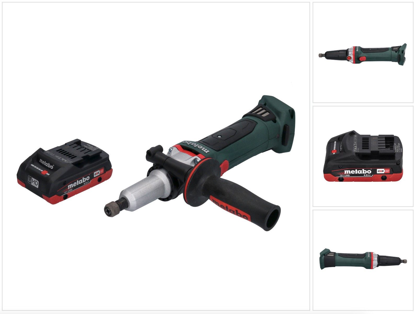metabo Akku-Geradschleifer GA 18 LTX G Akku Geradschleifer 18 V 6 mm + 1x Akku 4,0 Ah - ohne Lad