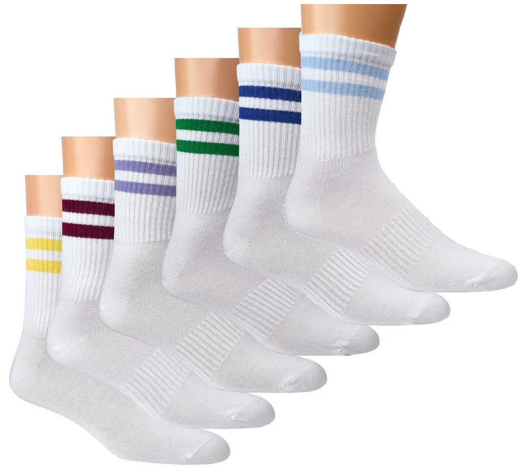 TippTexx 24 Socken 4 Paar Bambus Crew Socks in Trend-Farben Sport- & Freize günstig online kaufen