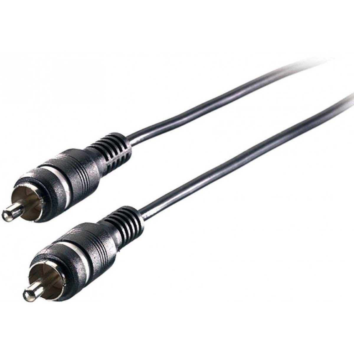 Vivanco 2,5m Cinch-Kabel 1-Fach 1x RCA-Stecker Schwarz Audio-Kabel, Cinch, Kein (250 cm), 2,5m Sub Anschluss-Kabel Cinch-Kabel Mono Cinch-Stecker Subwoofer HiFi