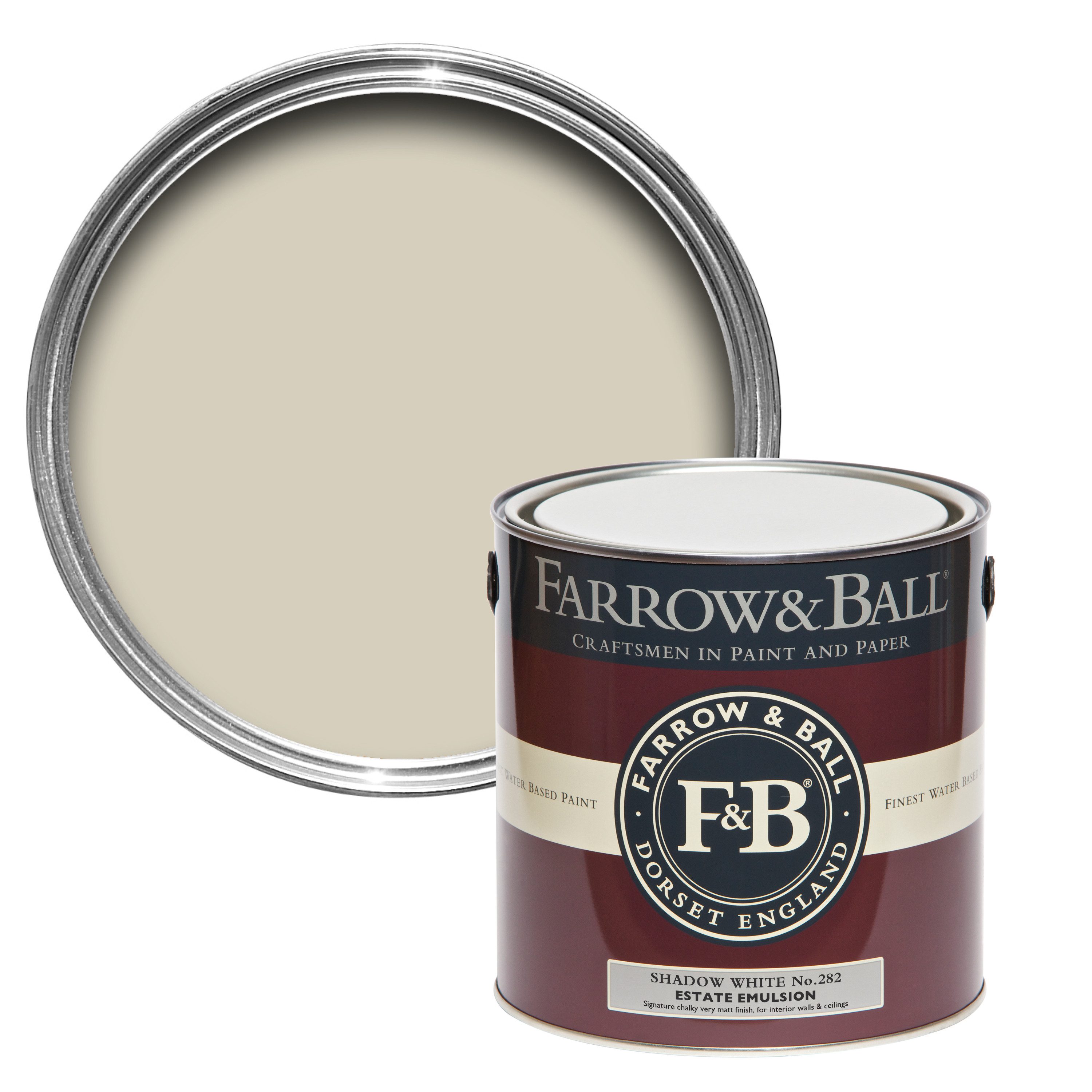 Wandfarbe Farrow and Ball - Shadow White 282