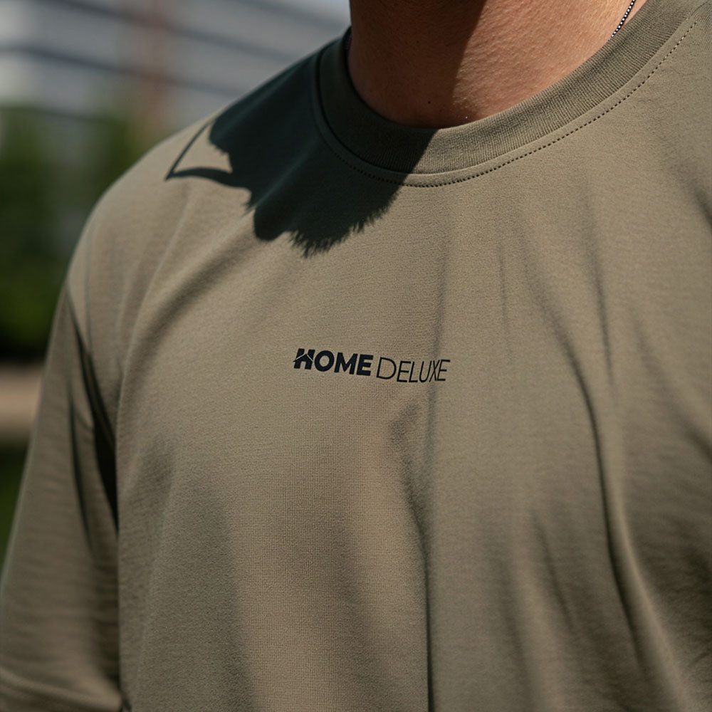 HOME WEAR T-Shirt aus Baumwolle & Schwerer Premium Stoff, Oversize Shirt – Bild 2 von 2