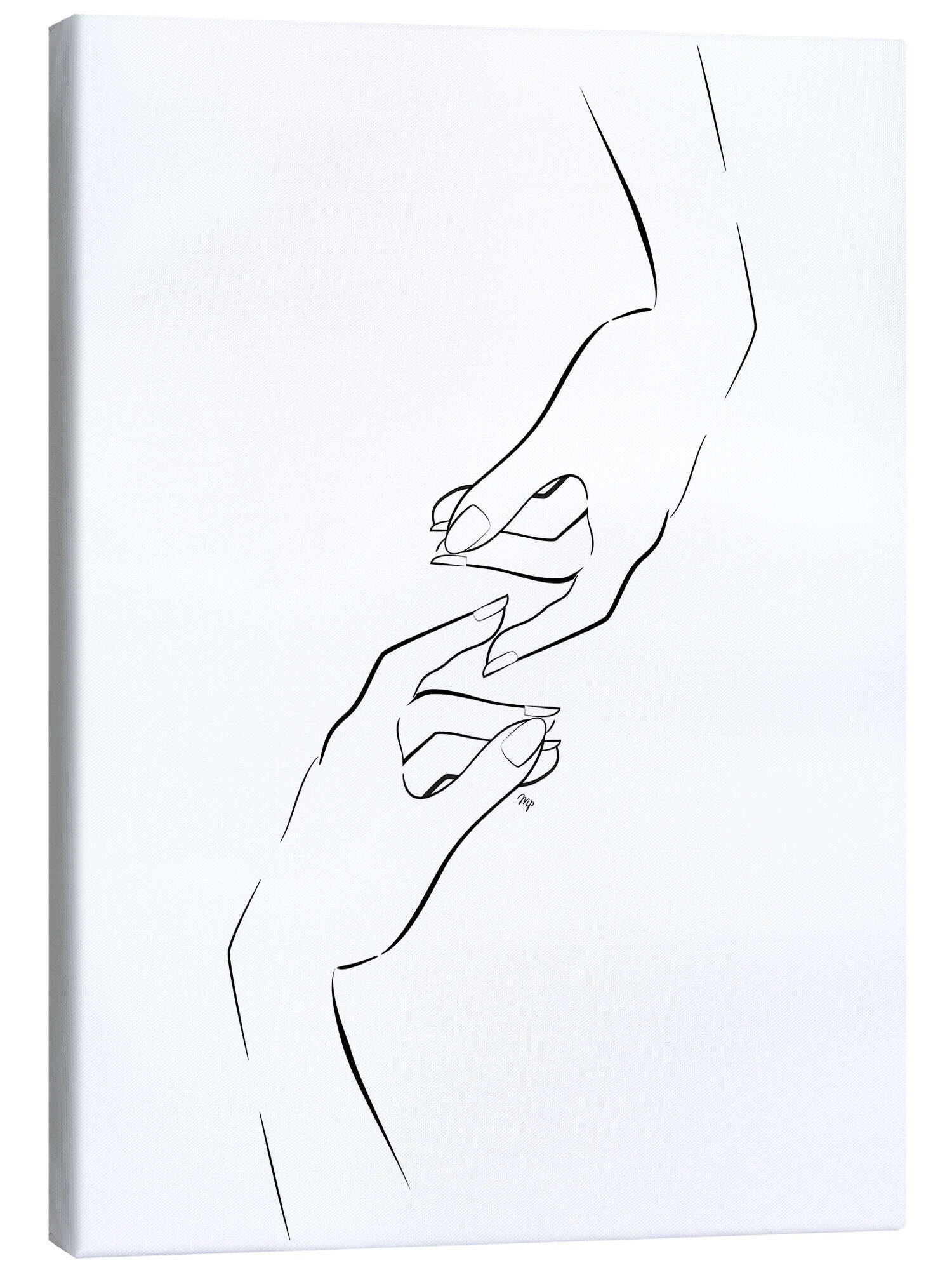 Posterlounge Wandbild Berühren, Martina, erhältlich als Poster, Leinwandbild, Wandsticker oder Acrylglasbild