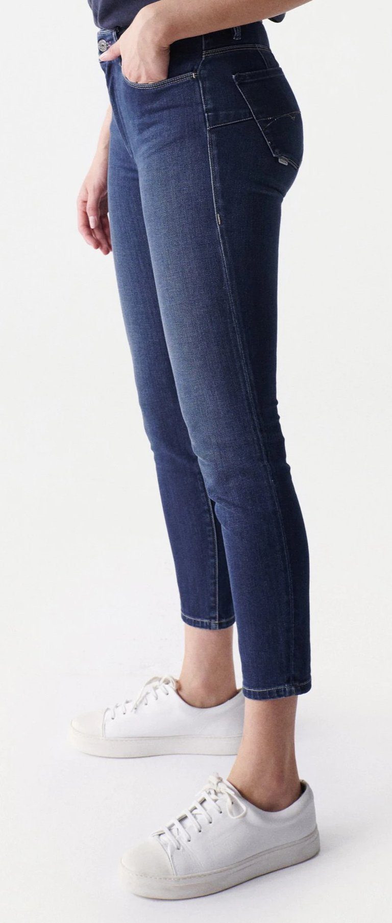 Salsa Stretch-Jeans SALSA JEANS DESTINY PUSH UP CROP SKINNY darkblue 126911.8504