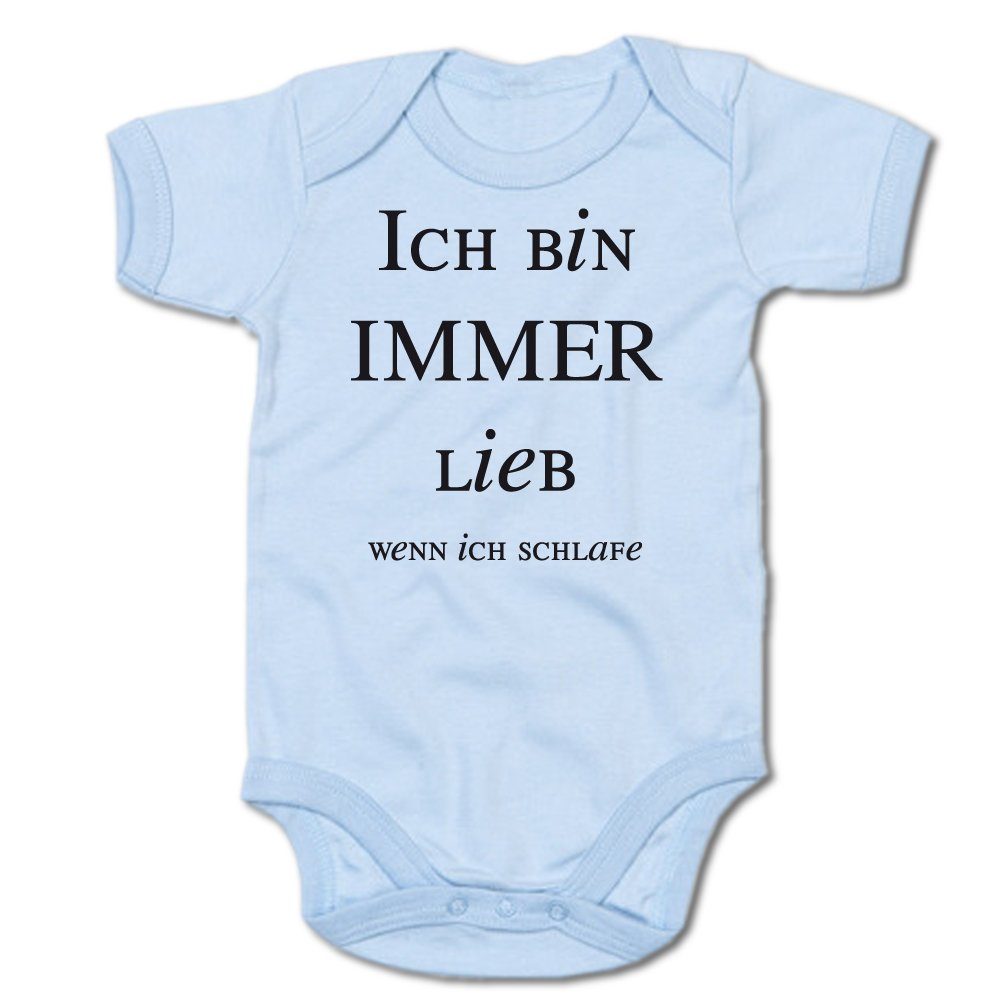 G-graphics Kurzarmbody Baby Body - Ich bin immer lieb, wenn ich schlafe mit Spruch / Sprüche • Babykleidung • Geschenk zur Geburt / Taufe / Babyshower / Babyparty • Strampler