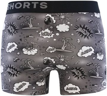 HAPPY SHORTS Retro Pants 2-Pack Trunks Summer Comic