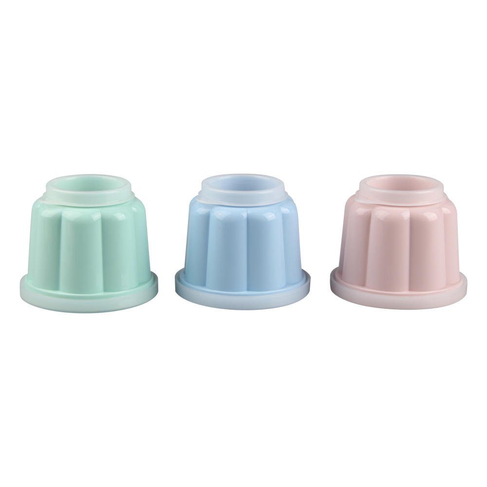 Kaltspeisenform Puddingförmchen Retro mit Deckel, 6er Set