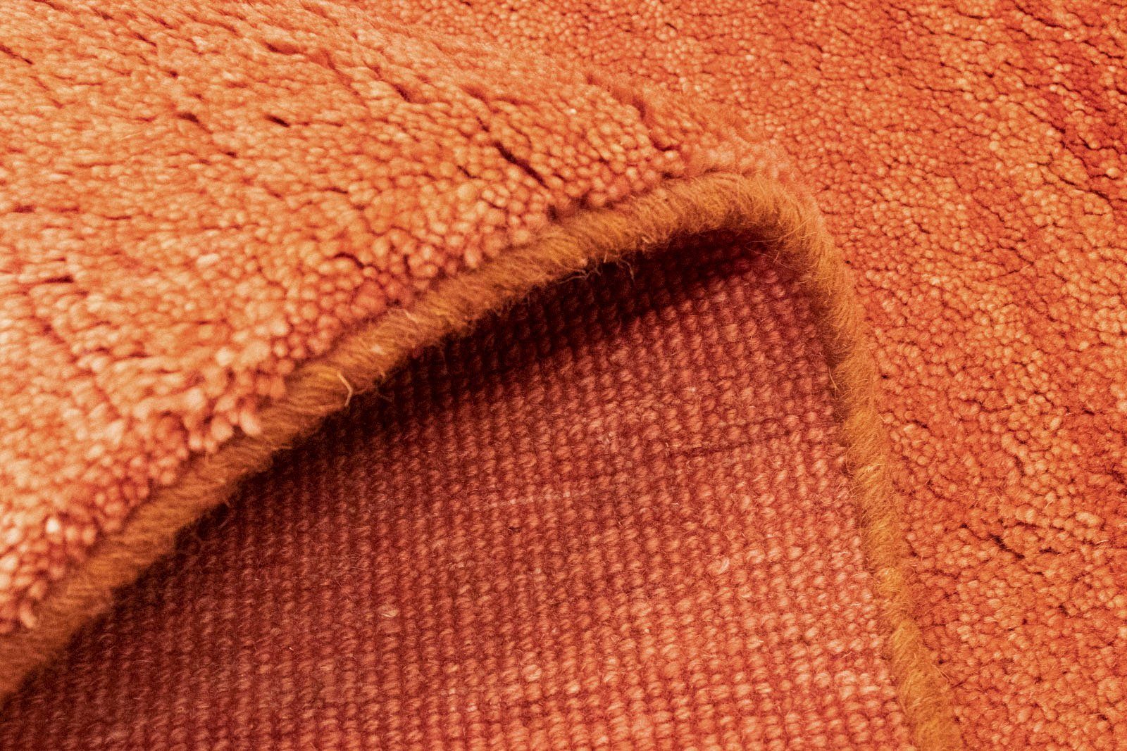 morgenland, handgeknüpft rosa, rechteckig, handgeknüpft Teppich Gabbeh Höhe: Wollteppich mm, 18