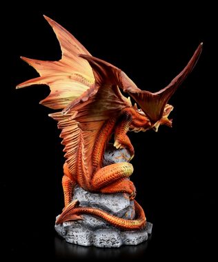 Figuren Shop GmbH Dekofigur Drachen Figur - Adult Fire Dragon - Anne Stokes Fantasy Deko