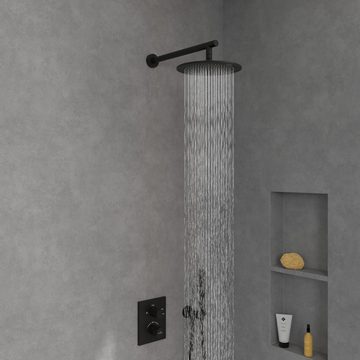 Villeroy & Boch Regenduschkopf Universal Showers, Regenbrause 250 mm, Rund - Matt Black