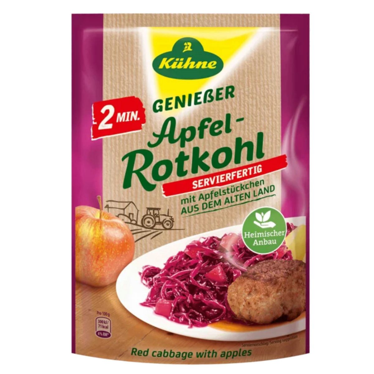 Kühne Gemüsekonserve, Kühne Apfelrotkohl Fix & Fertig