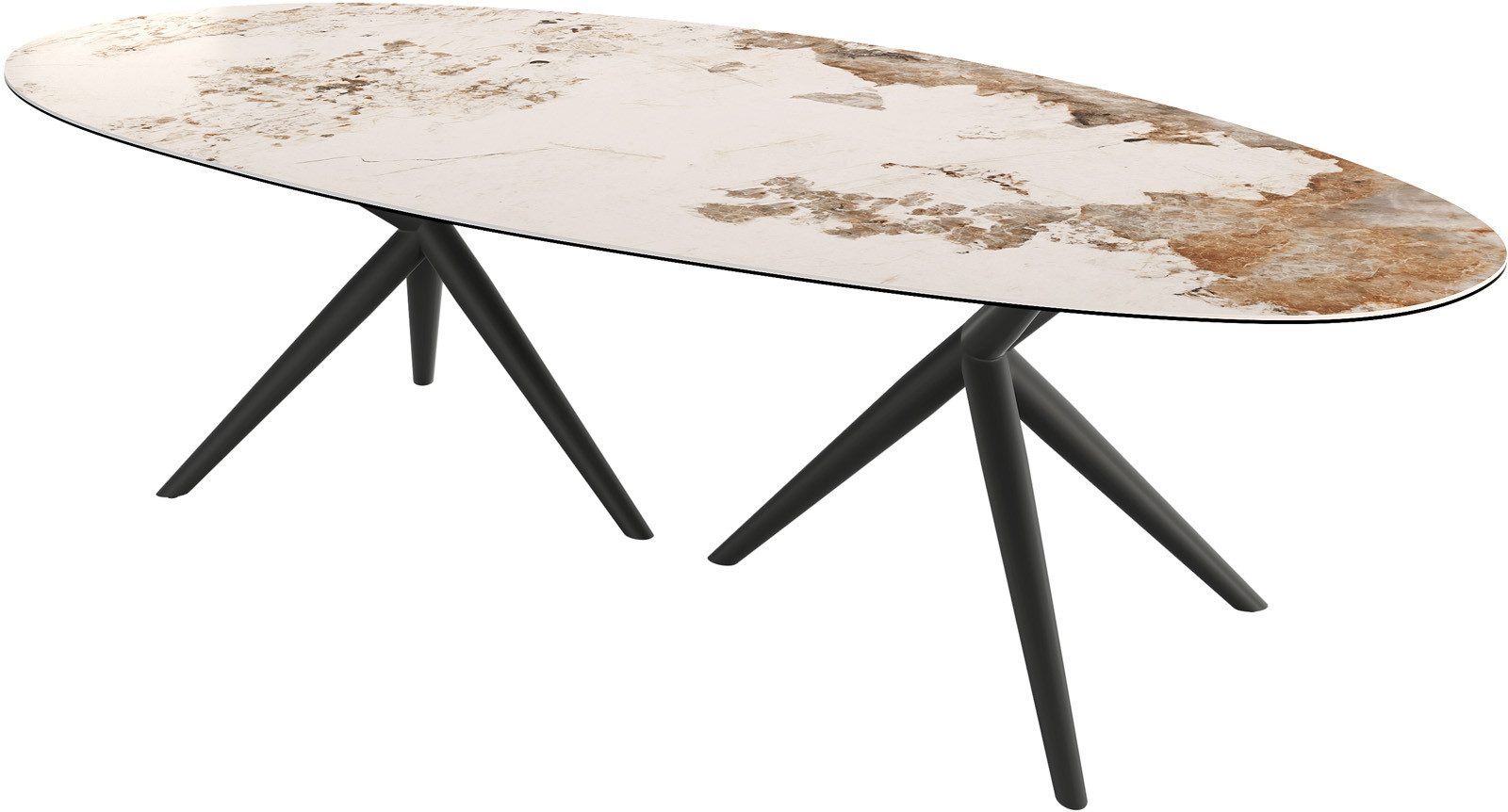 DELIFE Esstisch Edge, Oval Keramik Minas günstig online kaufen