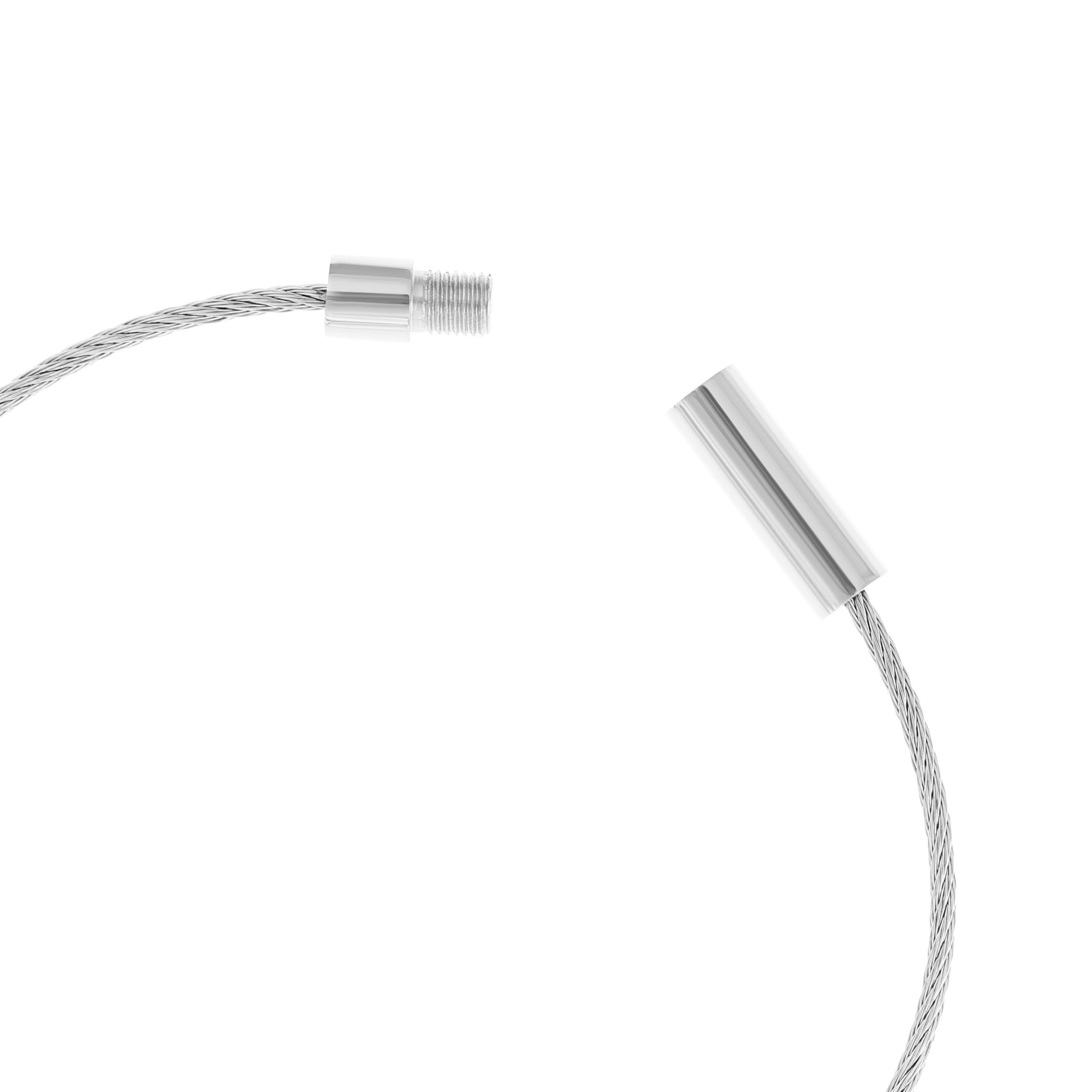 Made by Nami Armband Drahtseil Armband für Herren mit Drehverschluss, Schmuck für Männer - Wasserfest
