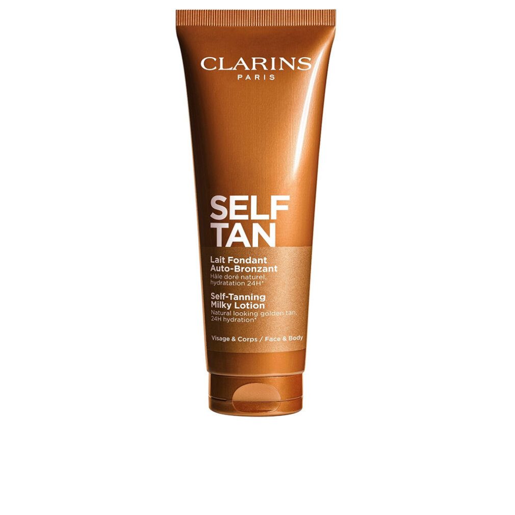Clarins Sonnenschutzpflege Selbstbräunungsmilch für Gesicht und Körper