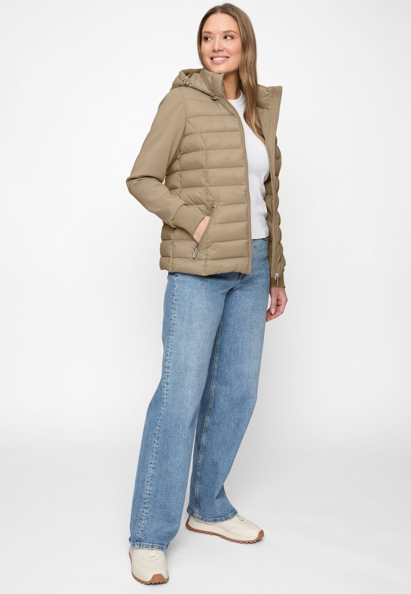 COVERED Hybridjacke Sophia3 L60366CO Kapuze abnehmbar, Reißverschlusstasche günstig online kaufen