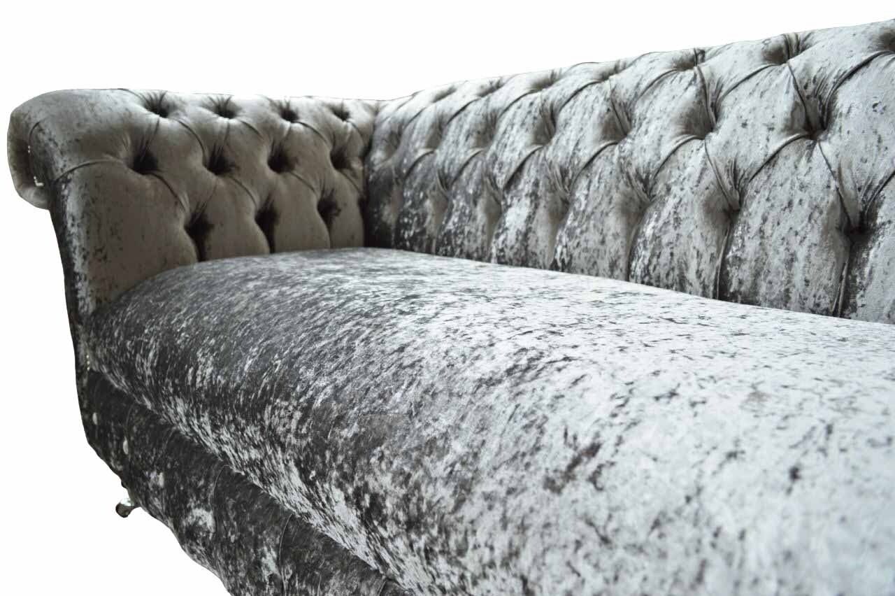 Chesterfield Couch Grau JVmoebel Sofas Couchen Neu, Sofa In Design Sofa Sitzer 2 Europe Polster Made
