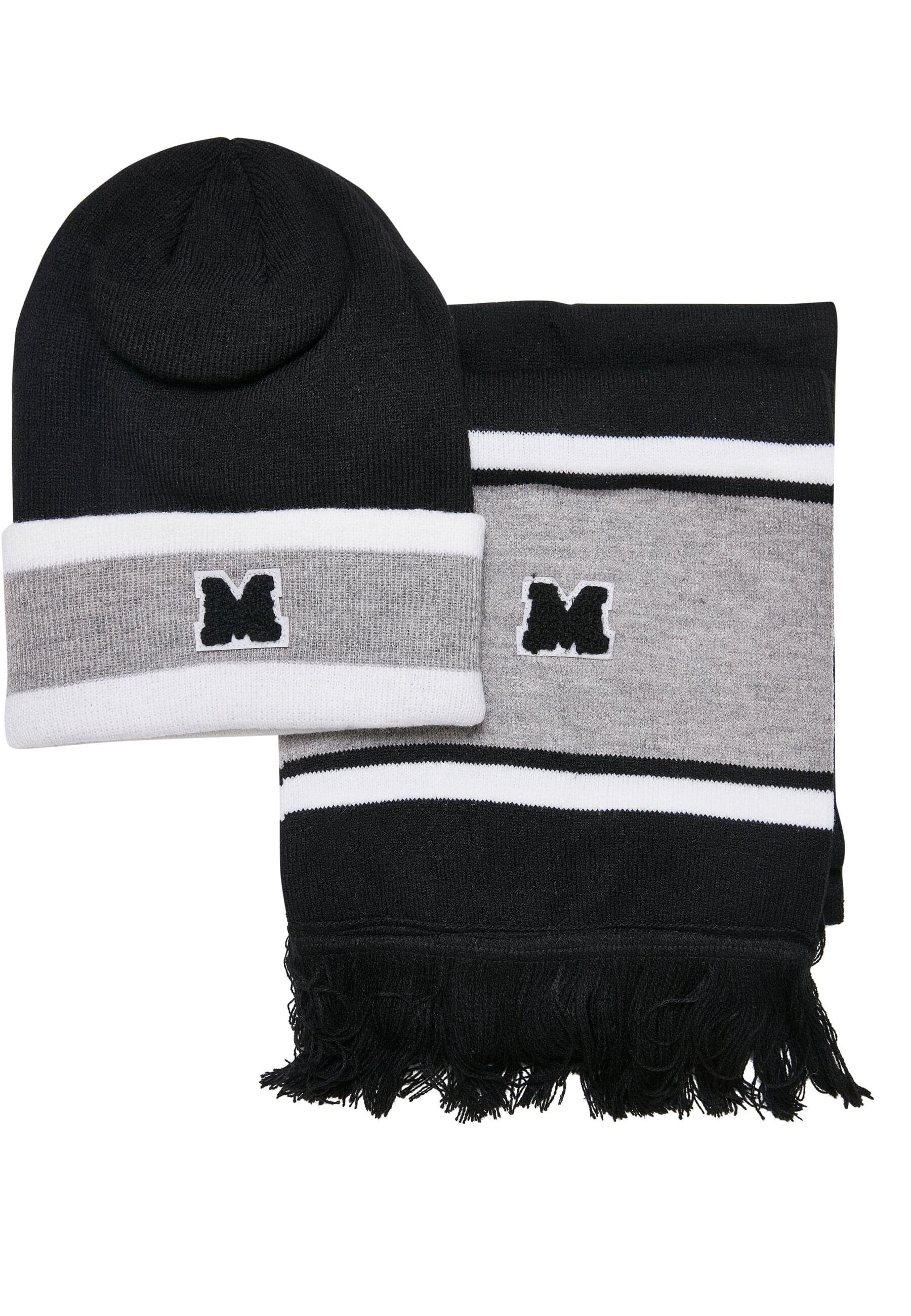 URBAN (1-St) College Package Team Beanie Beanie CLASSICS Scarf Unisex black/heathergrey/white and