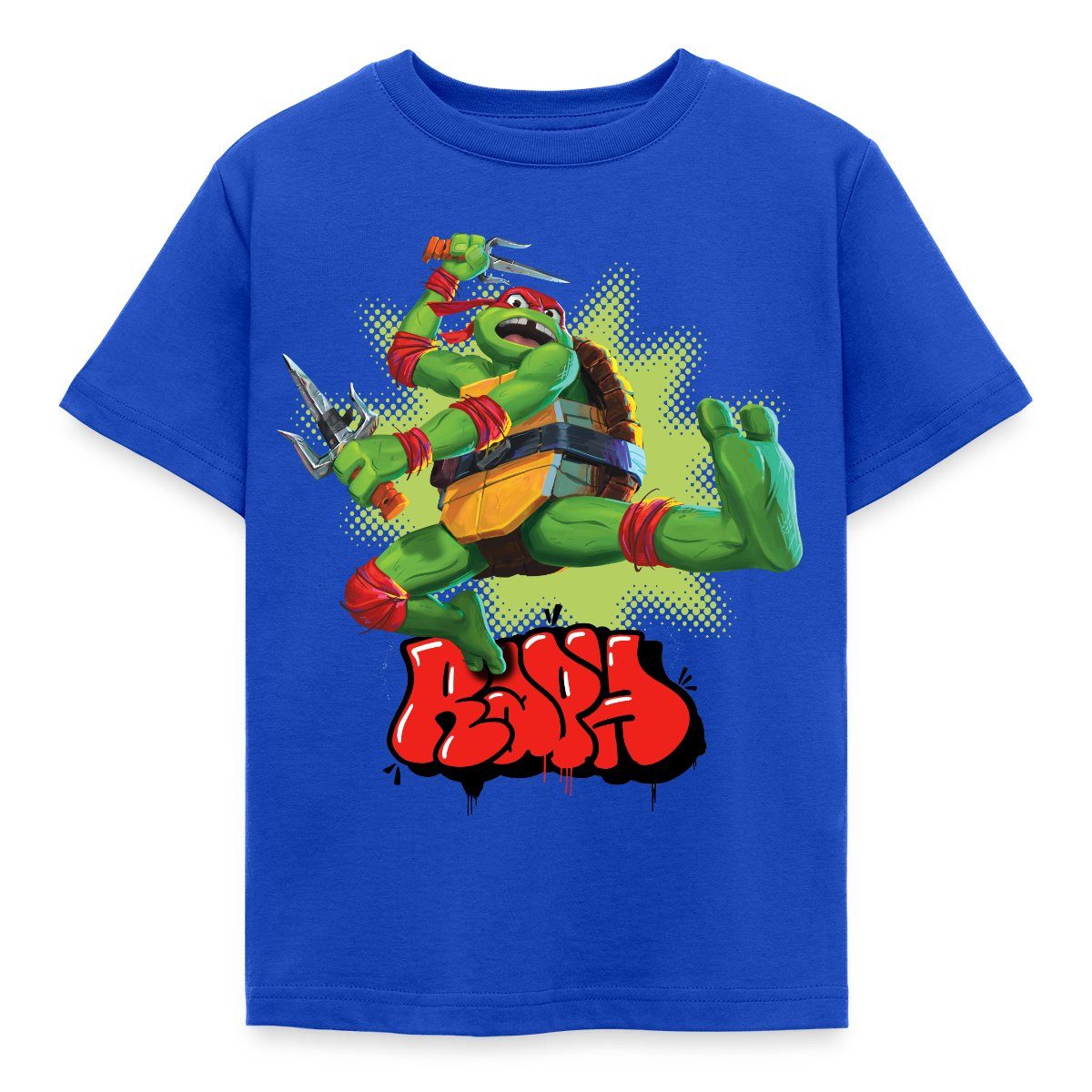 T-Shirt TMNT Mutant Mayhem Mit Turtle Raph Kinder T-Shirt