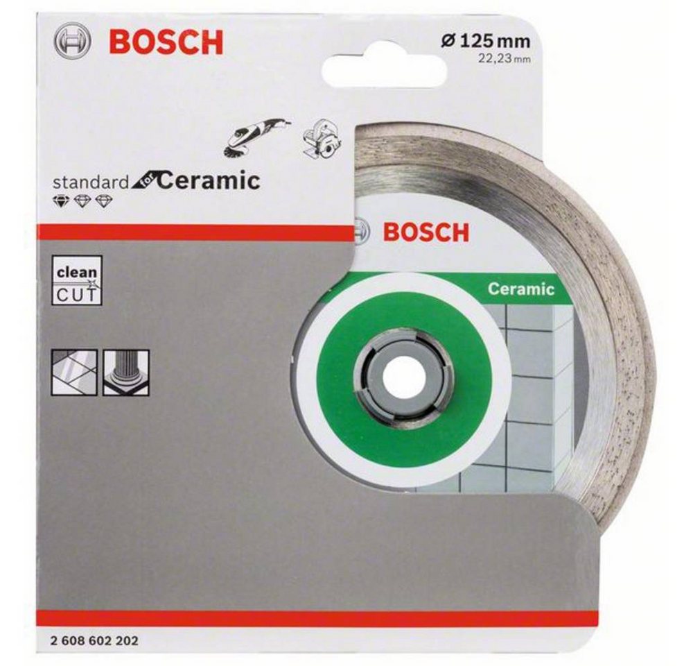 Thumbnail - BOSCH Diamanttrennscheibe Diamanttrennscheibe Standard for Ceramic, 125 x