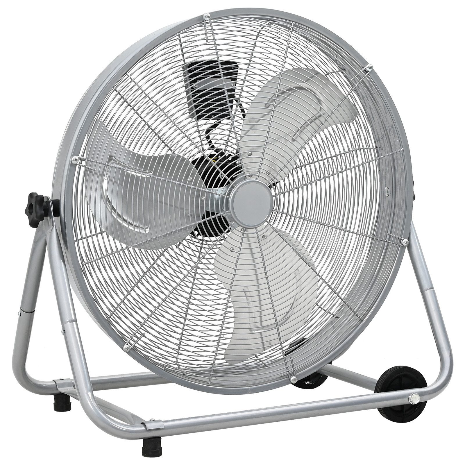 vidaXL Bodenventilator Trommelventilator mit Rollen 3 günstig online kaufen