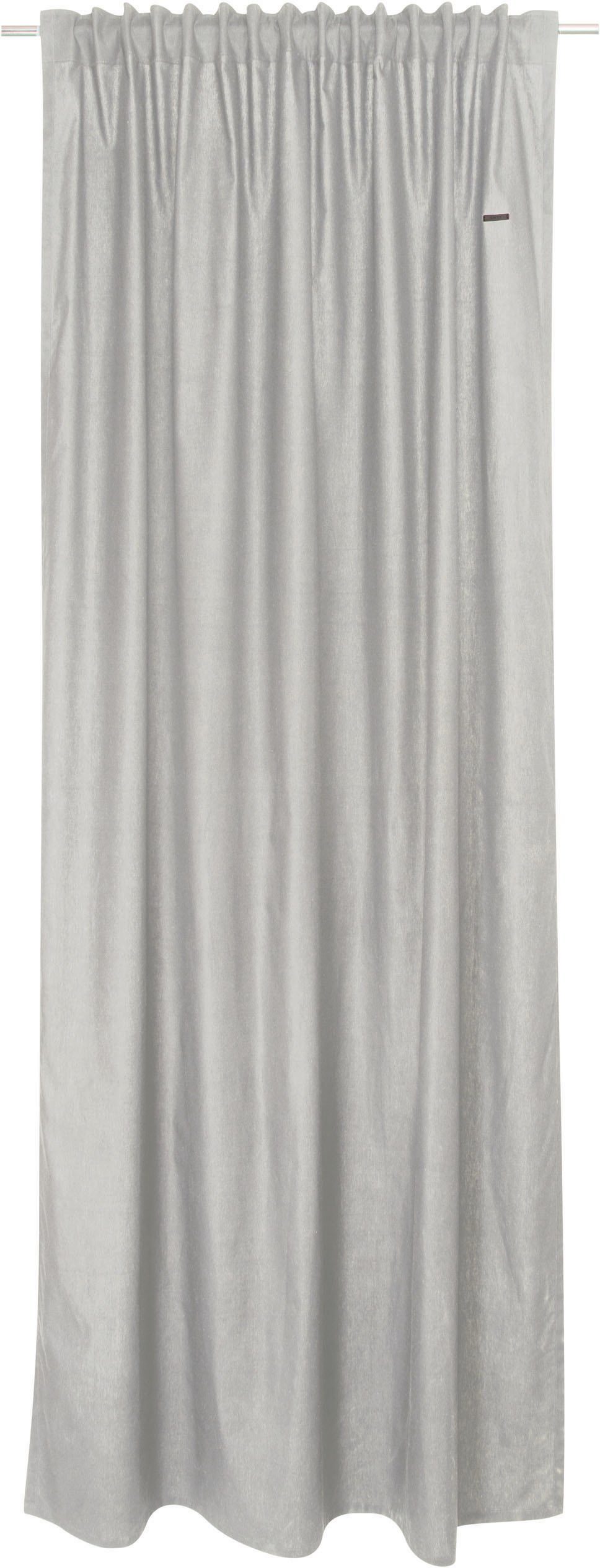Baumwolle, verdeckte grey/grau/hellgrau blickdicht, nachhaltiger aus Esprit, Neo, Schlaufen Vorhang blickdicht St), (1