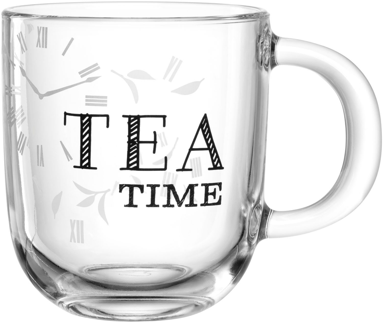 Tasse Becher "TEA TIME", 4er-Set, UFFICIO