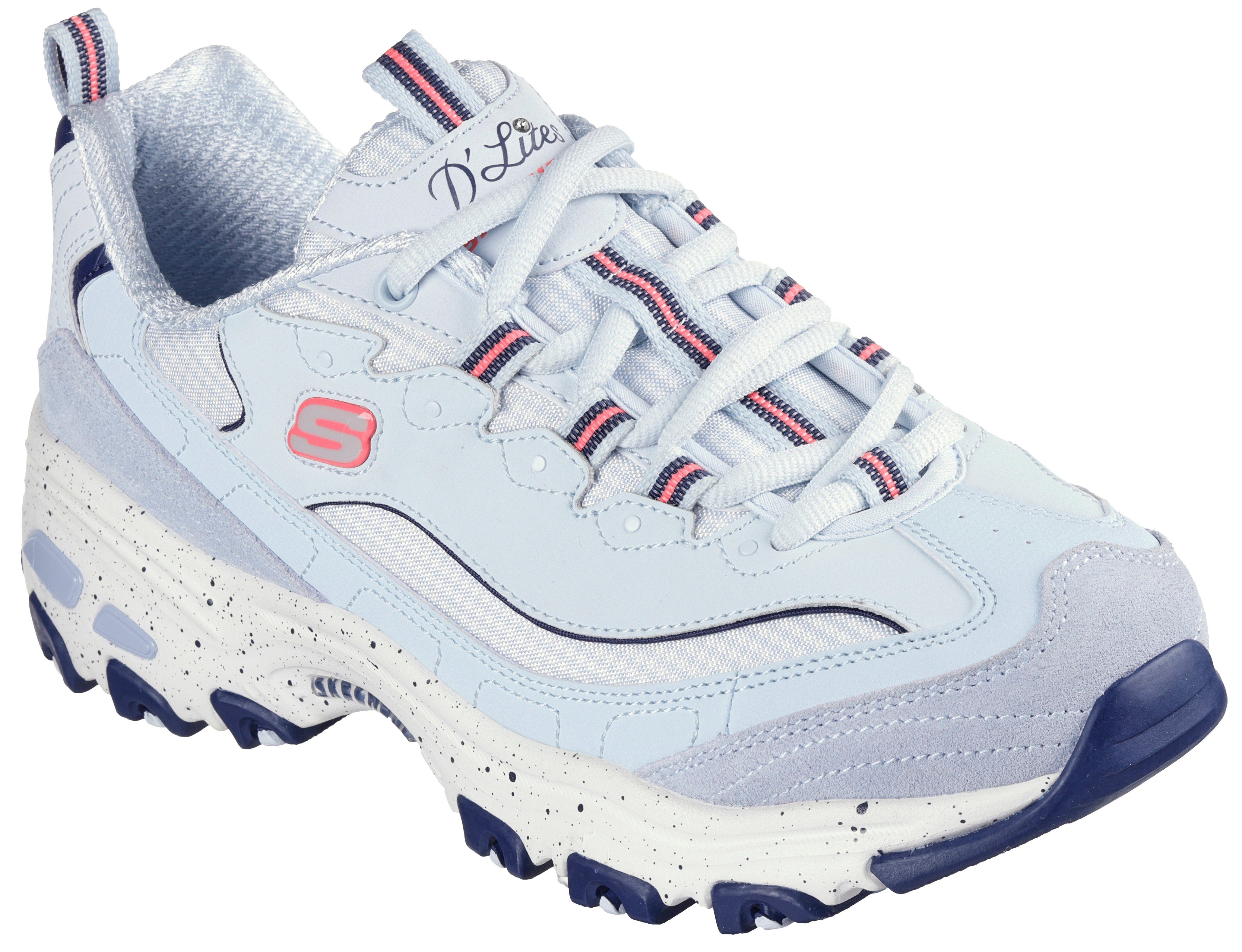 Skechers D'LITES-BOLD VIEWS Sneaker mit Air-Cooled Memory Foam, Freizeitschuh, Halbschuh, Schnürschuh