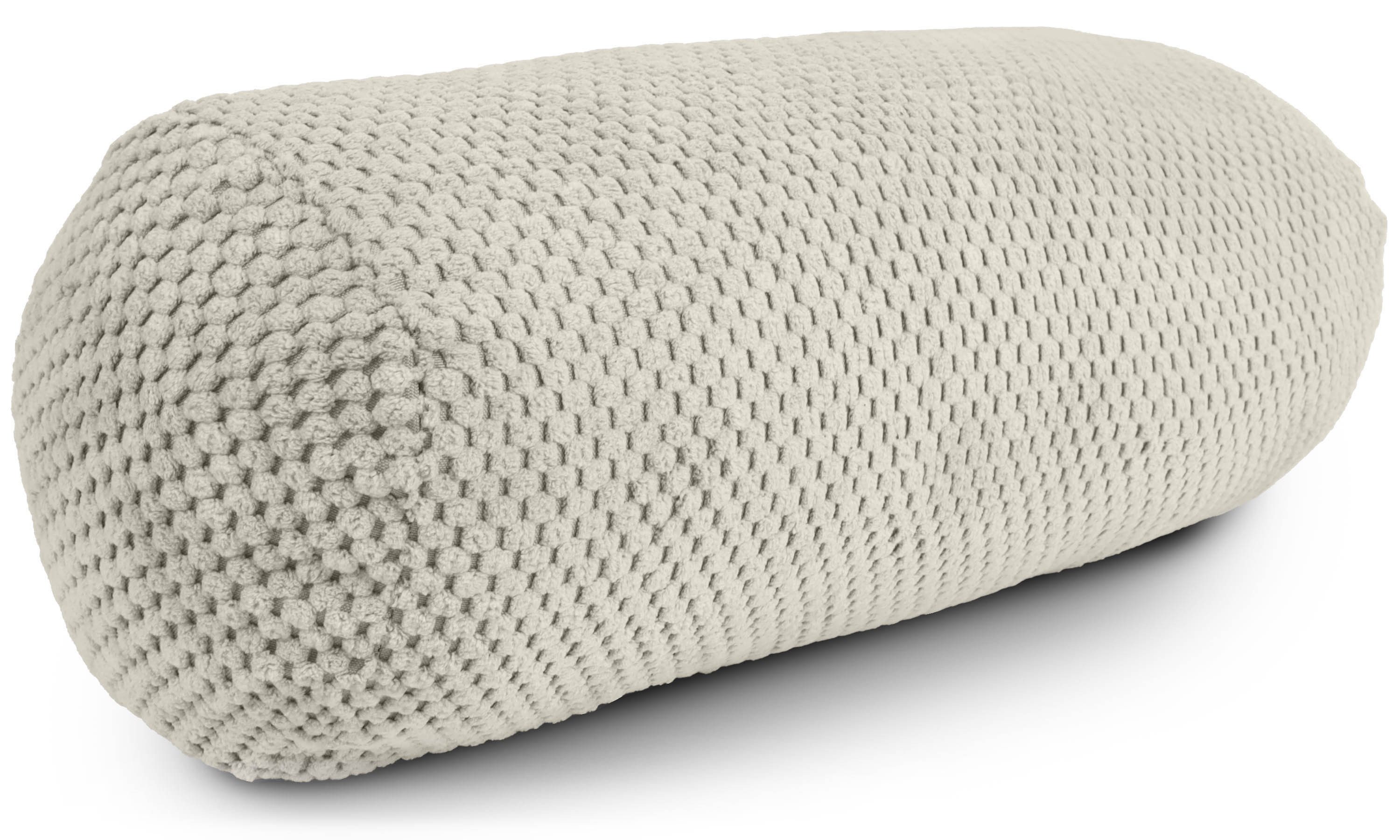 Amilian Nackenrolle 15x40 cm Nackenrollenbezug & Bettrolle - weiche Kissenrolle XXL, Kissen mit Bezug, Bettrolle mit abnehmbarem Bezug, abnehmbar, formstabil, waschbar 30°C