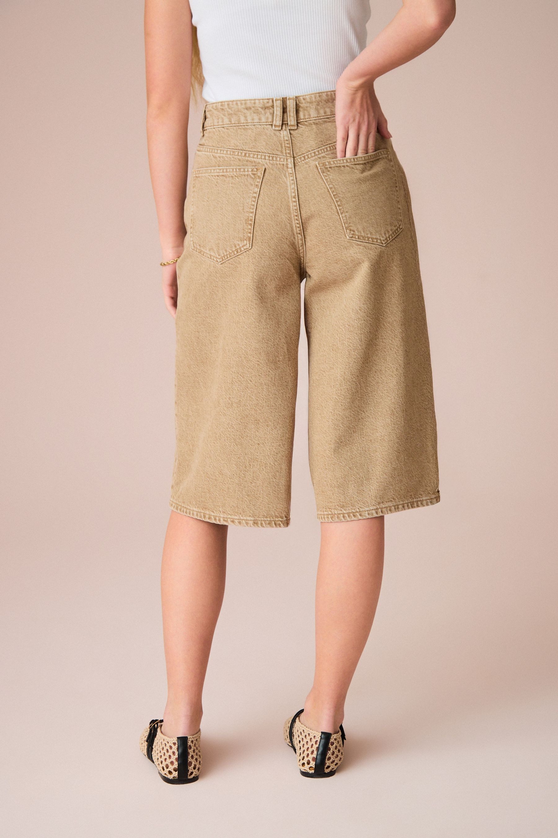 Next Jeansshorts Langer Jeansshorts aus 100 % günstig online kaufen