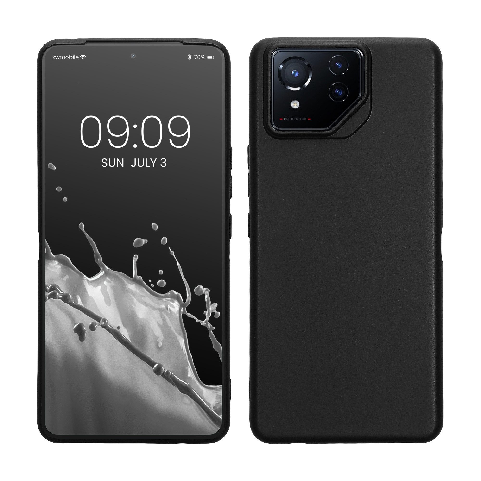 kwmobile Handyhülle Hülle für ASUS ROG Phone 8 Pro, Hülle Silikon - Soft Handyhülle - Handy Case Cover