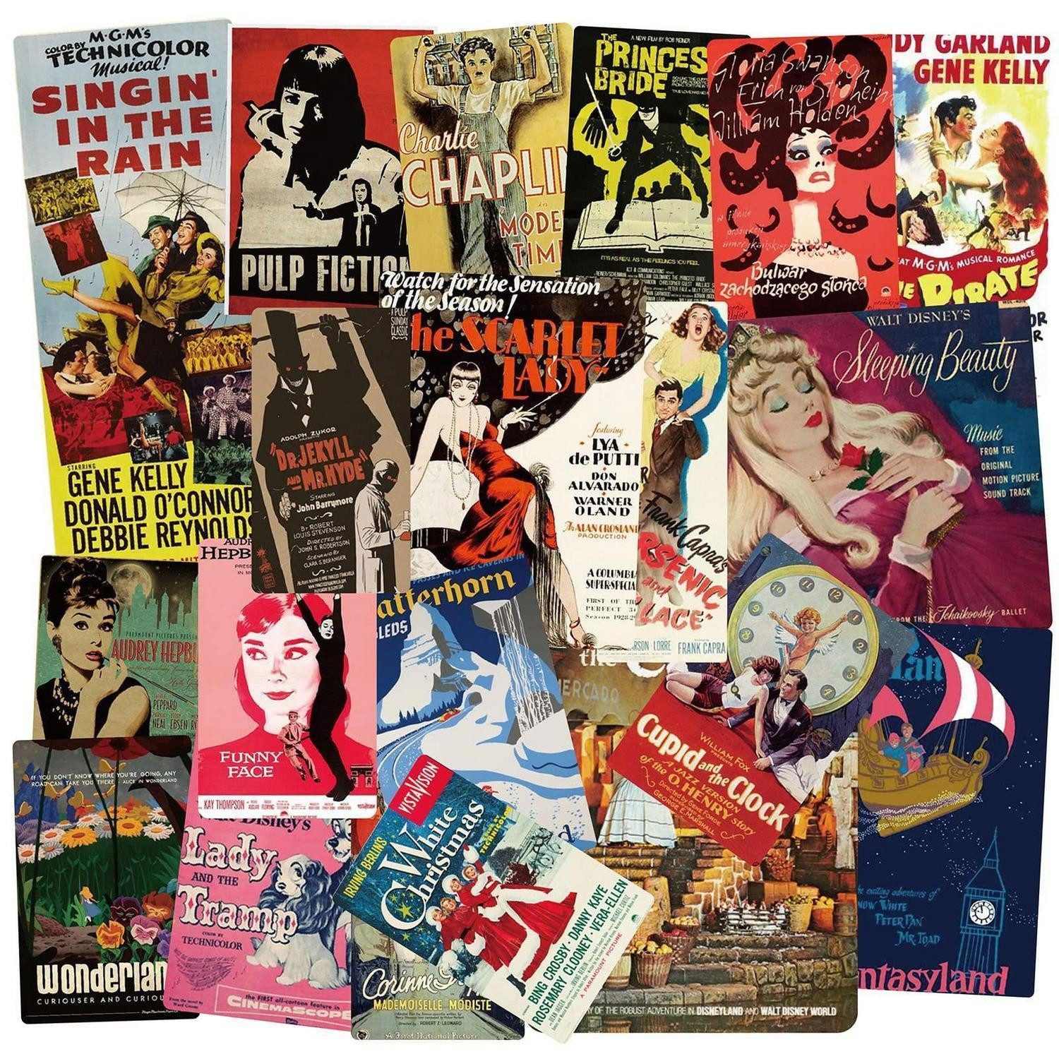 LuxusKollektion Laptop-Aufkleber Sticker Set Vintage 100 Stück Aesthetic für Laptop Koffer Skateboard