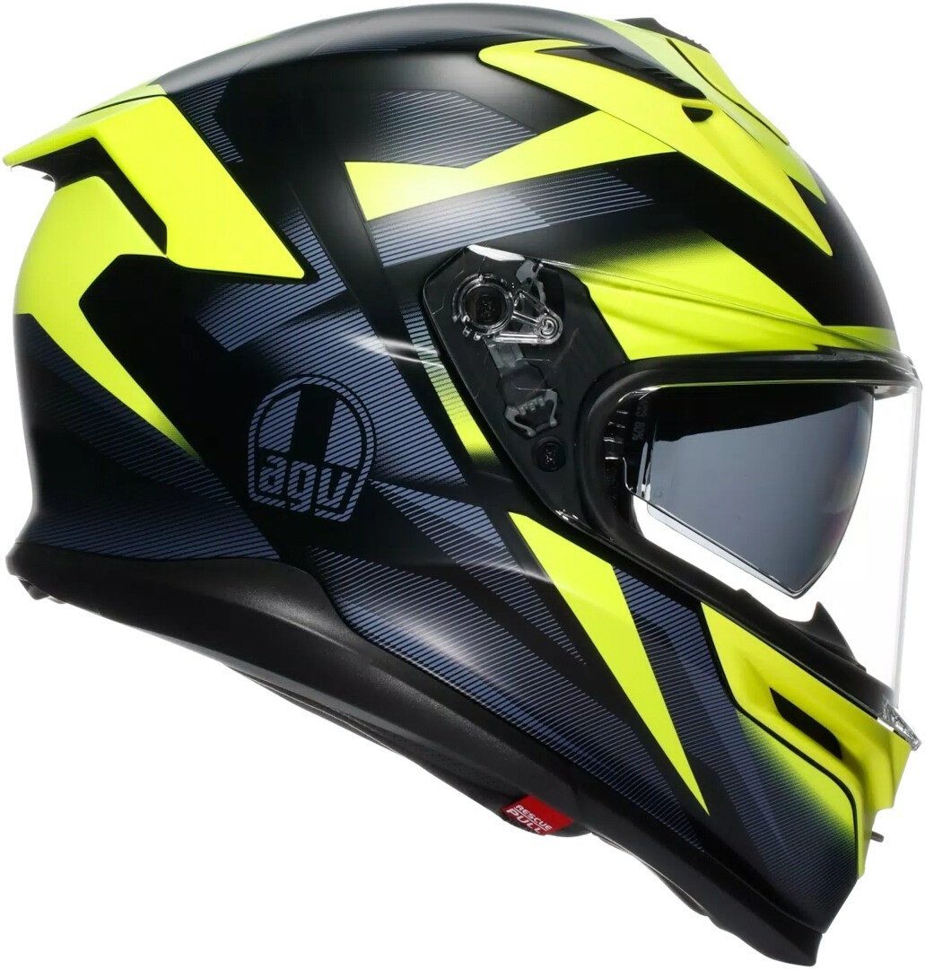 AGV Motorradhelm K7 Glimpse Helmet, vorbereitet für Kommunikationssystem,integriertes Sonnenvisier